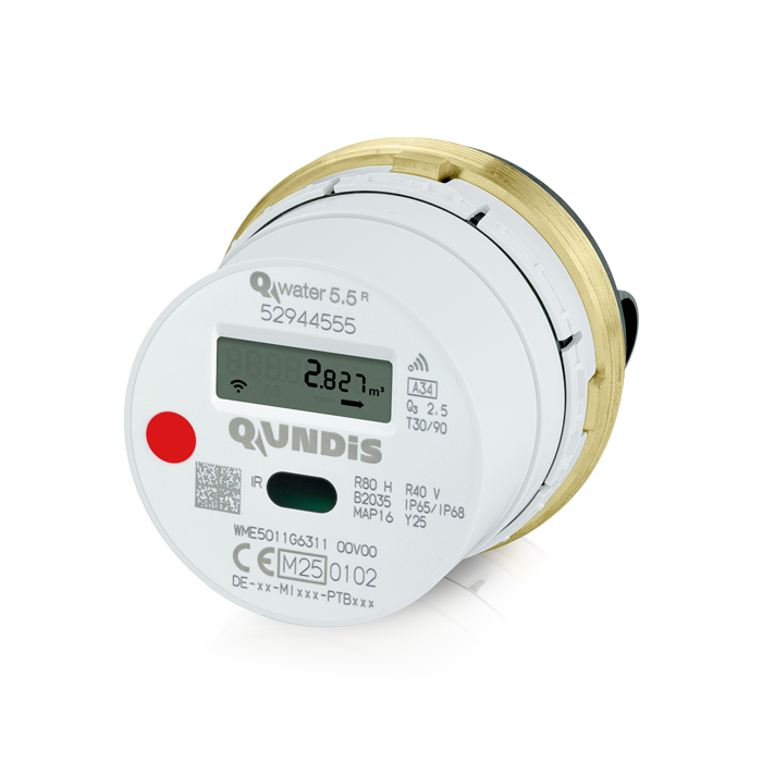 Product picture QUNDIS Q water 5.5 R - Electronic measuring capsule water meter Product picture QUNDIS Q water 5.5 R - Electronic measuring capsule water meter